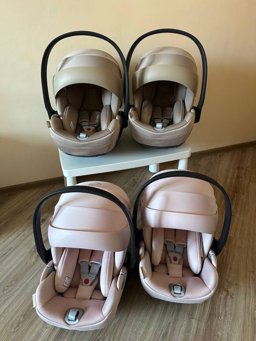 Cybex Cloud T Plus Cozy Beige, Off White,  Peach Pink, Mirage Grey