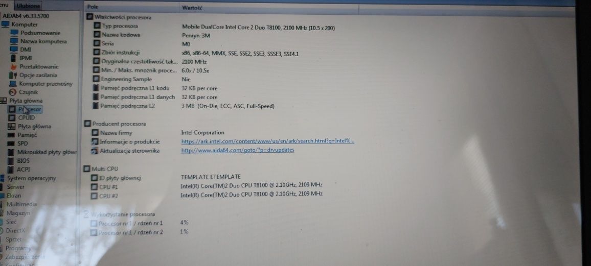 LG LGE50 Core2Duo 2100MHz .Ram4Gb, Hdd\250GB, Gwarancja