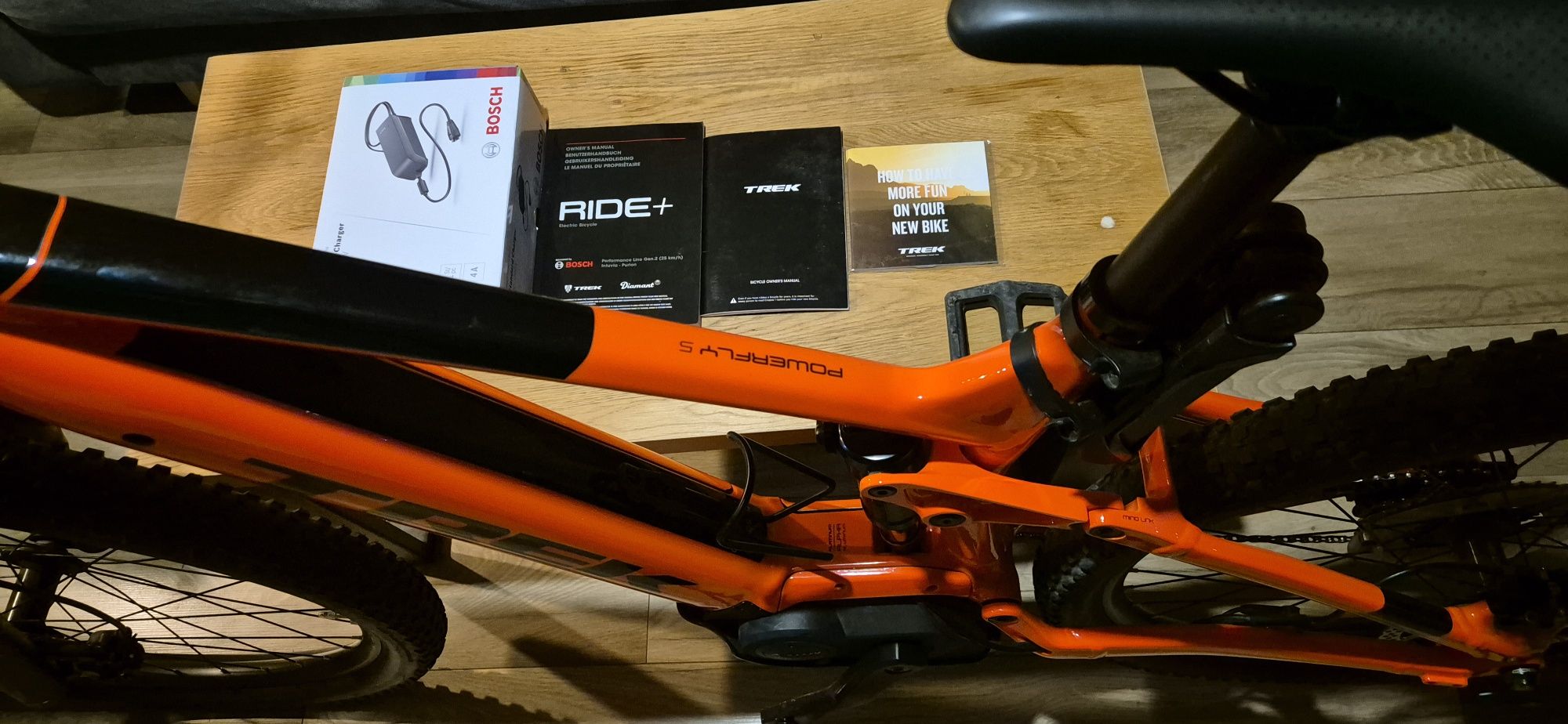 Rower elektryczny mtb TREK Powerfly 5 FS full niski przebieg dokumenty