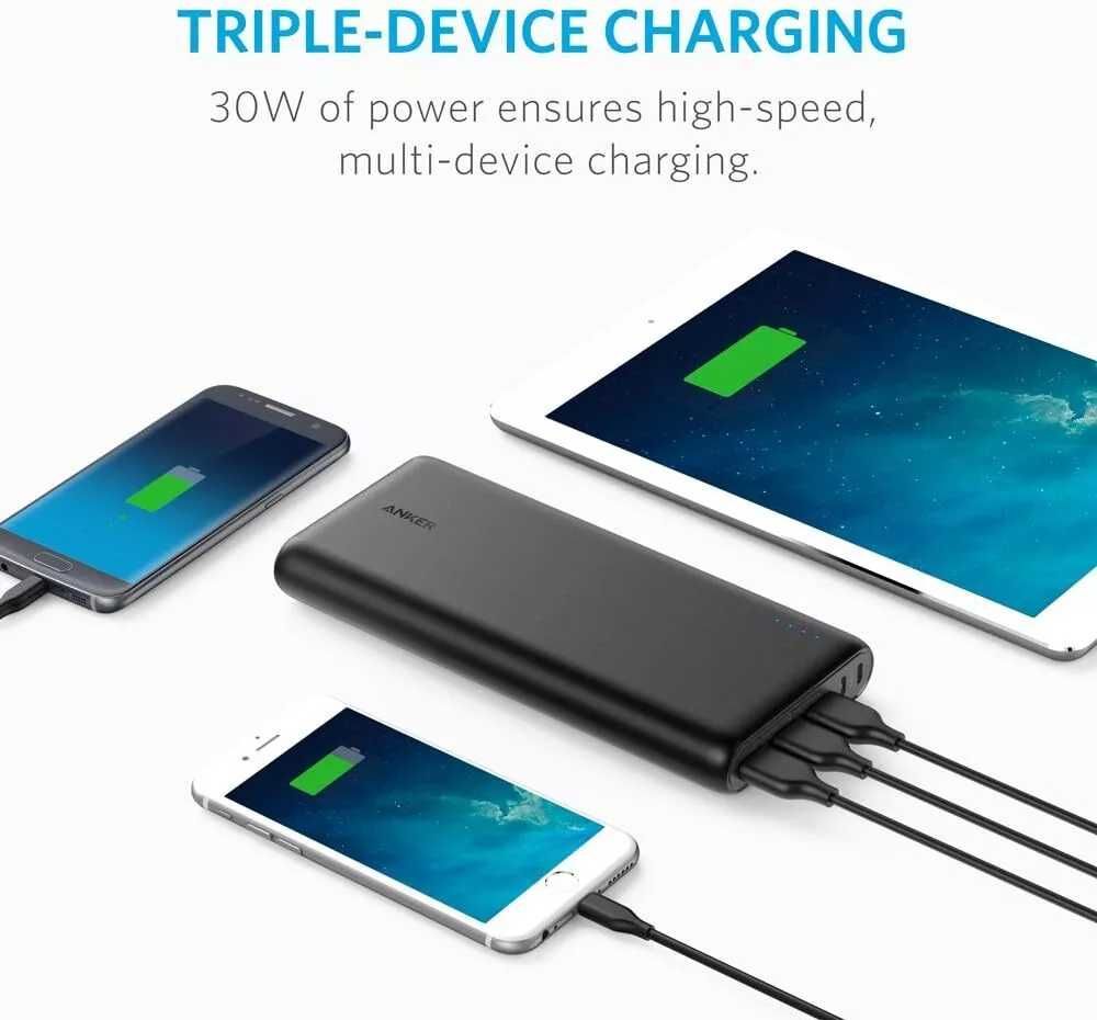 Повербанк Anker PowerCore 337 26800mAh A1277 30w для телефона ноутбука
