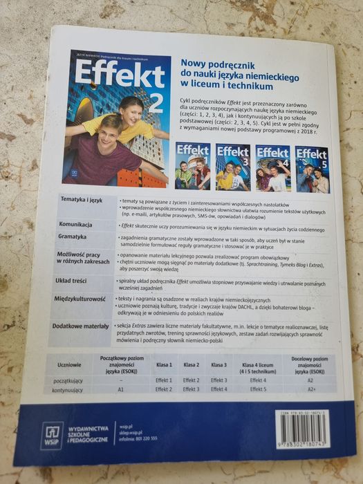 Effekt 2. Język niemiecki. Podręcznik dla LO i technikum. Stan idealny