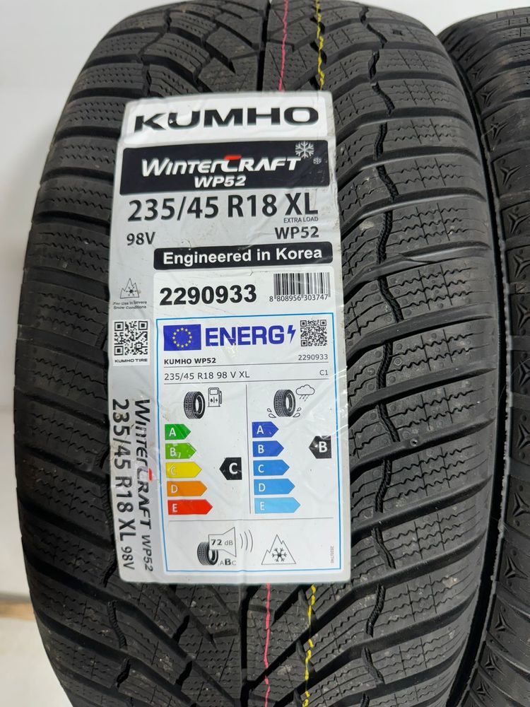 2x 235/45r18 Kumho WinterCraft WP52 98V XL 2024
