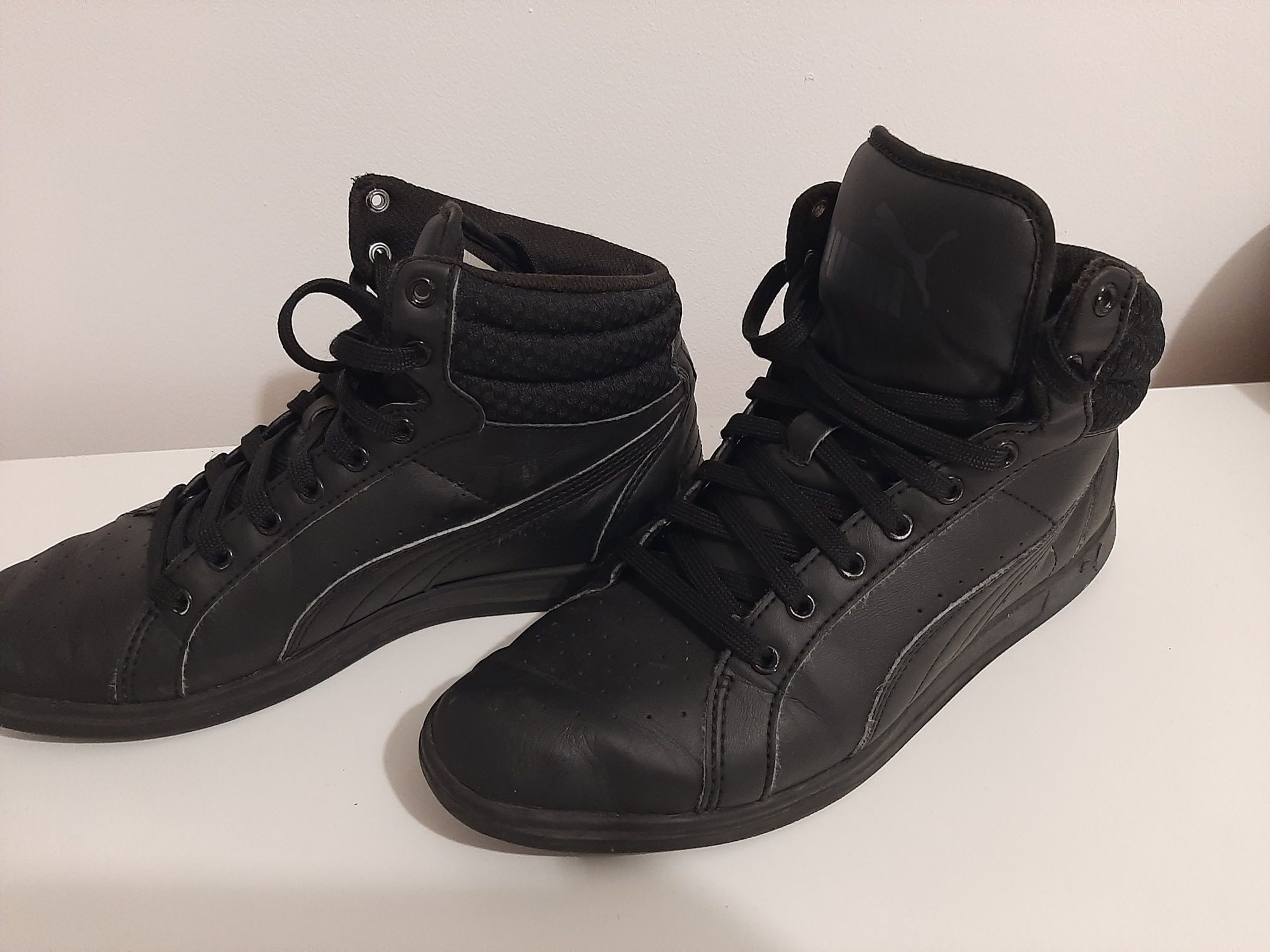 Buty Puma damskie  czarne wysokie 38