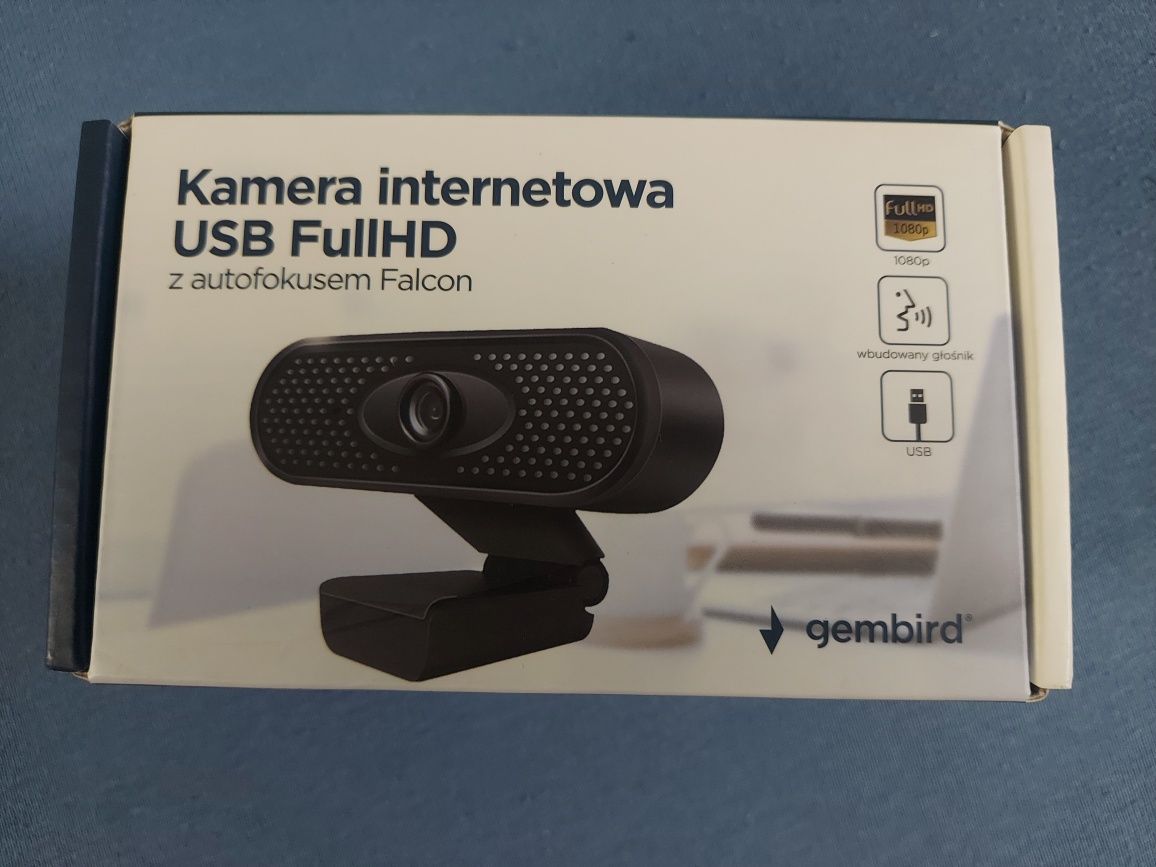 Kamera internetowa Full HD z autofocusem Falcon Gembird jak Nowa!