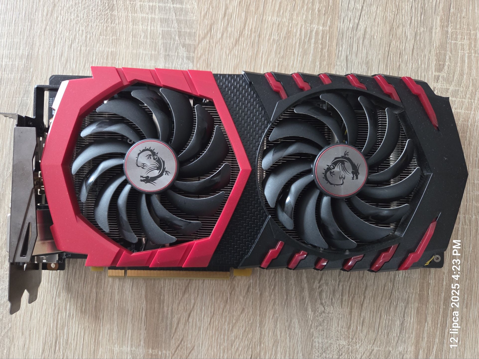 Karta graficzna MSI GeForce GTX 1060 GAMING X 6G