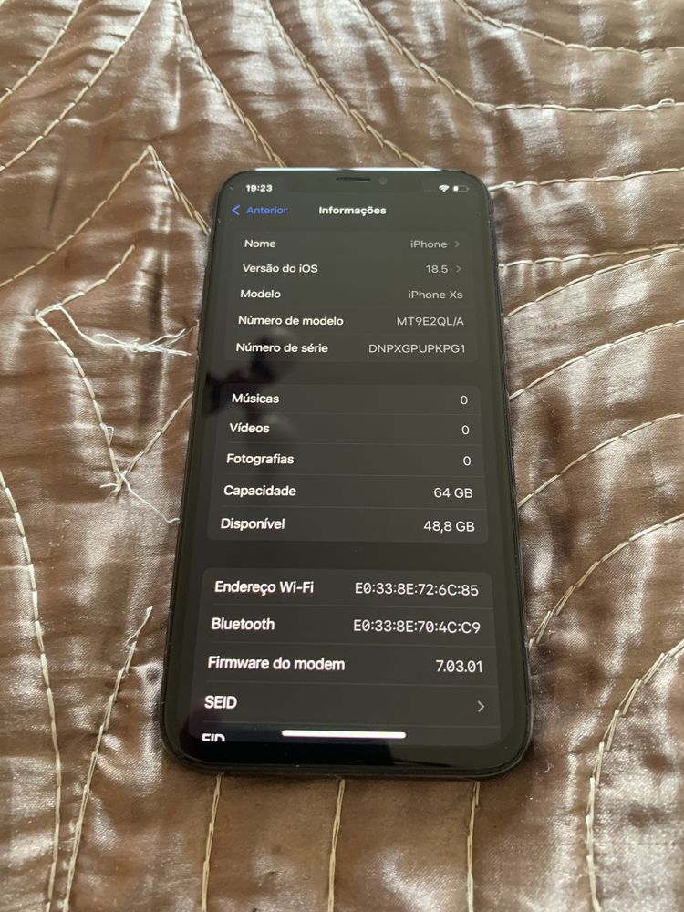 iPhone XS 64 preto