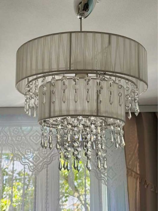 Żyrandol lampa z kryształkami do salonu, sypialni