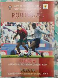 Programa Portugal Tunísia e Suécia portugal 2002