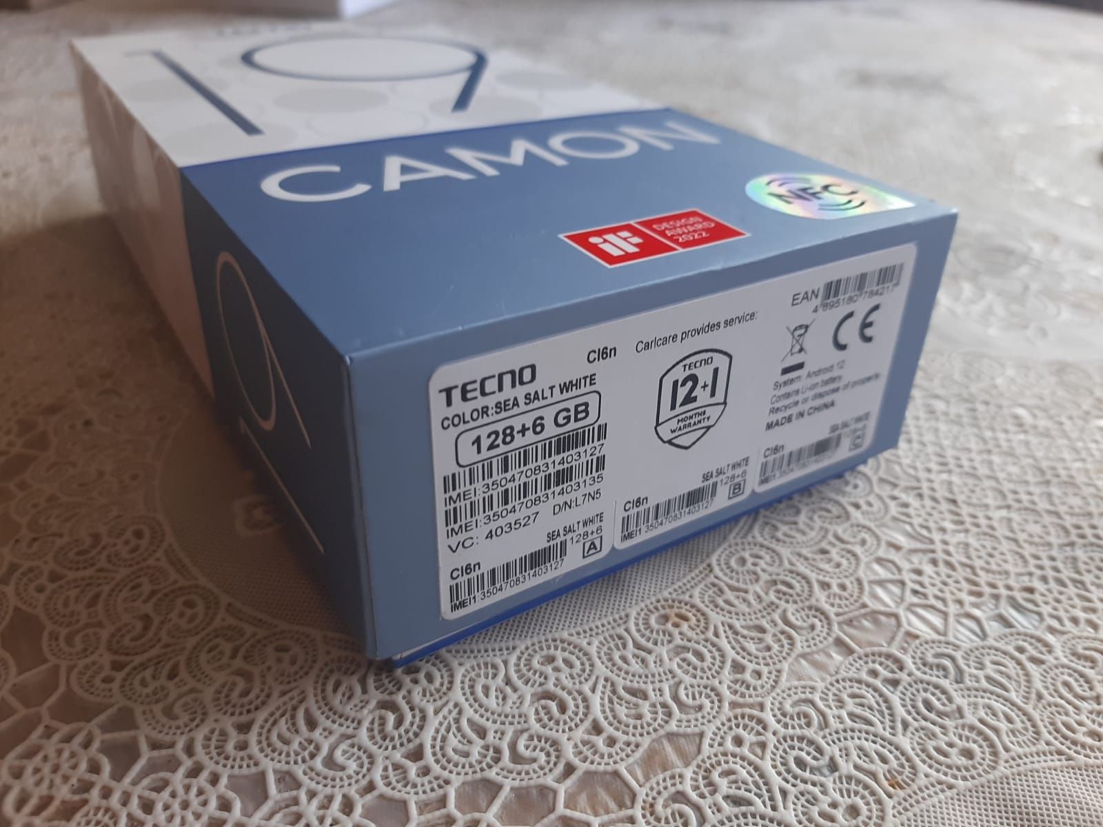 Новый Чехол-бампер и три стекла на Смартфон Tecno Camon 19 6/128 GB 50