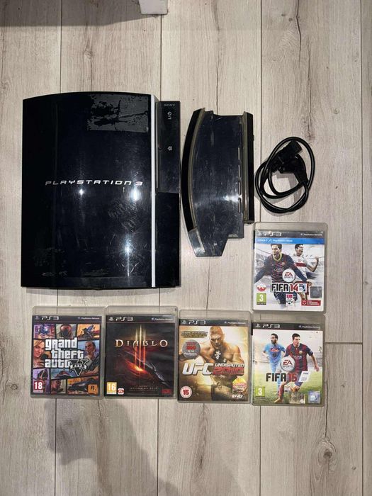 PlayStation 3 FAT + gry – Sprawna