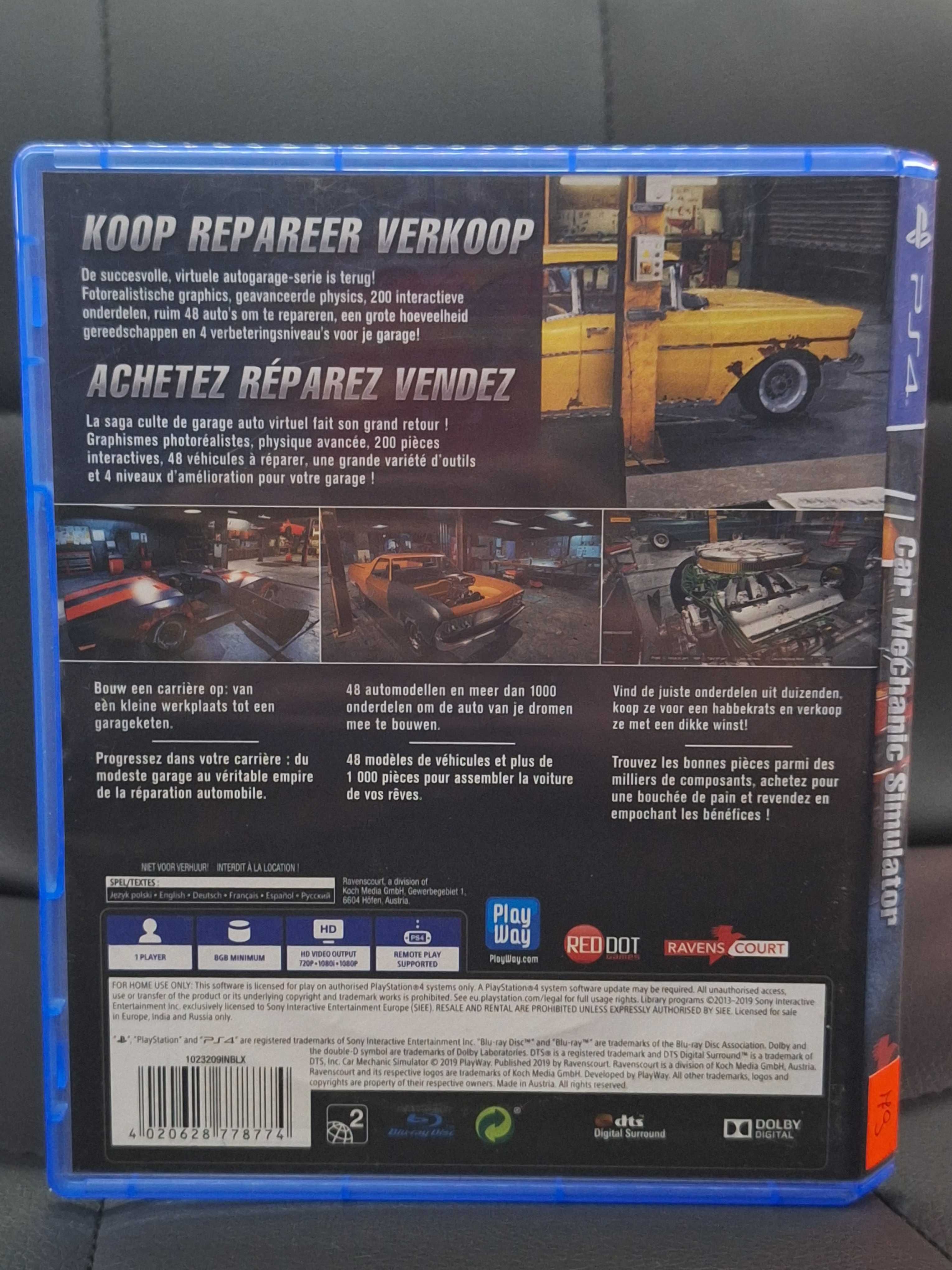 Car Mechanic Simulator PS4, BDB, Sklep, Wysyłka, Wymiana CentrumGrania