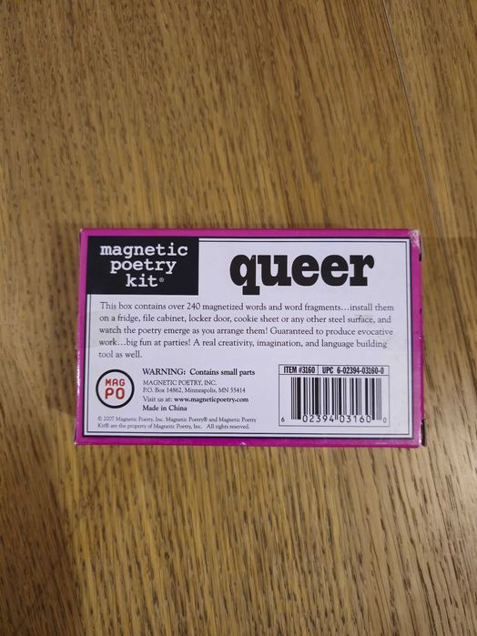 Kit Magnético de Poesia Queer