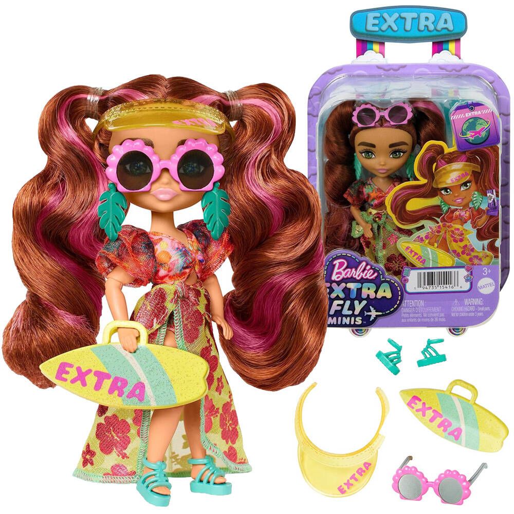 Lalka Barbie Extra Fly Minis W Plażowej Słonecznej Stylizacji Za5108