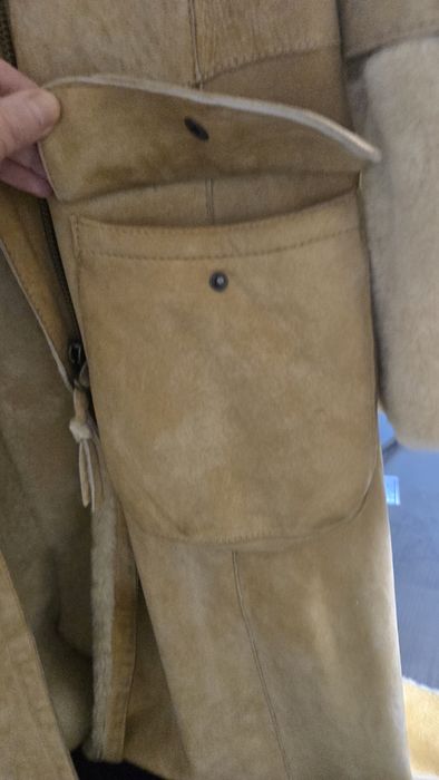 Дублянка тепла з овчини з хутром всередині