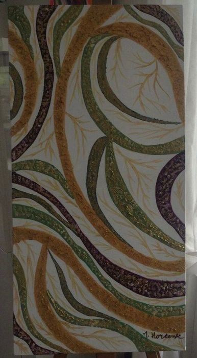 Quadros decorativos pintados a mao