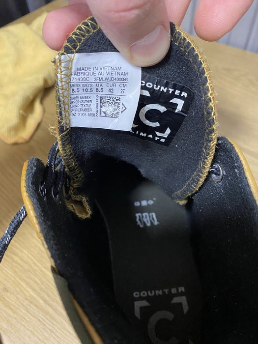Кеди ботинки шкіра Converse chuck 70 explore осінь-зима 42-42,5 розмір