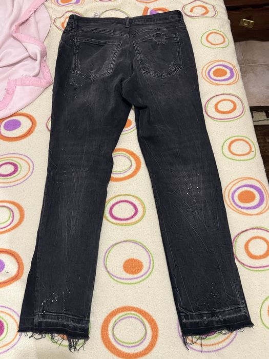 Flared jeans preta zara