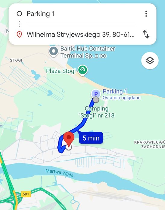 Mieszkanie blisko Plaży Stogi