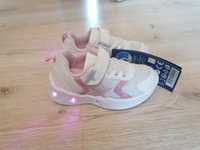 27 Nowe buty Lupilu dziewczęce świecące adidasy sportowe białe