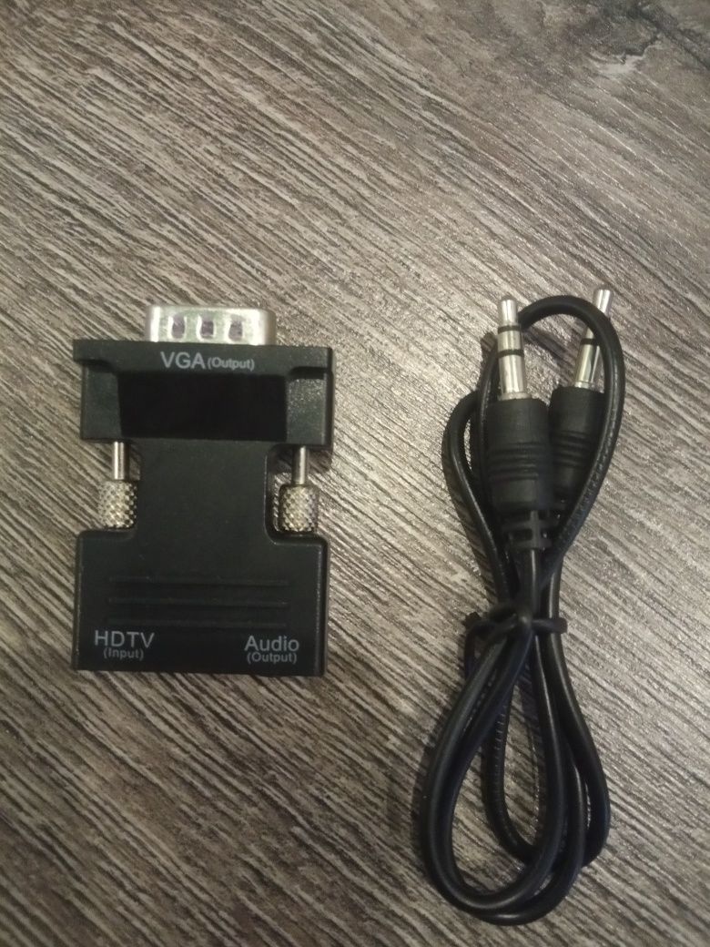 Переходник с HDMI на VGA с аудио звуком