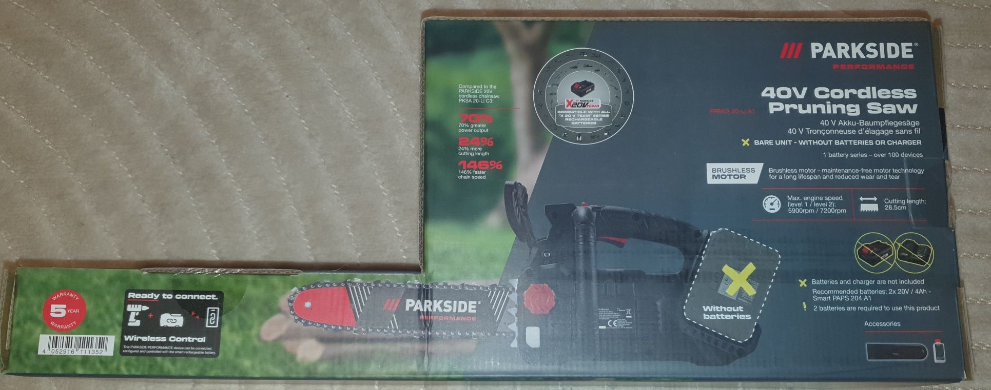 Piła łańcuchowa Parkside performance GAŁĘZIÓWKA  NOWOŚĆ