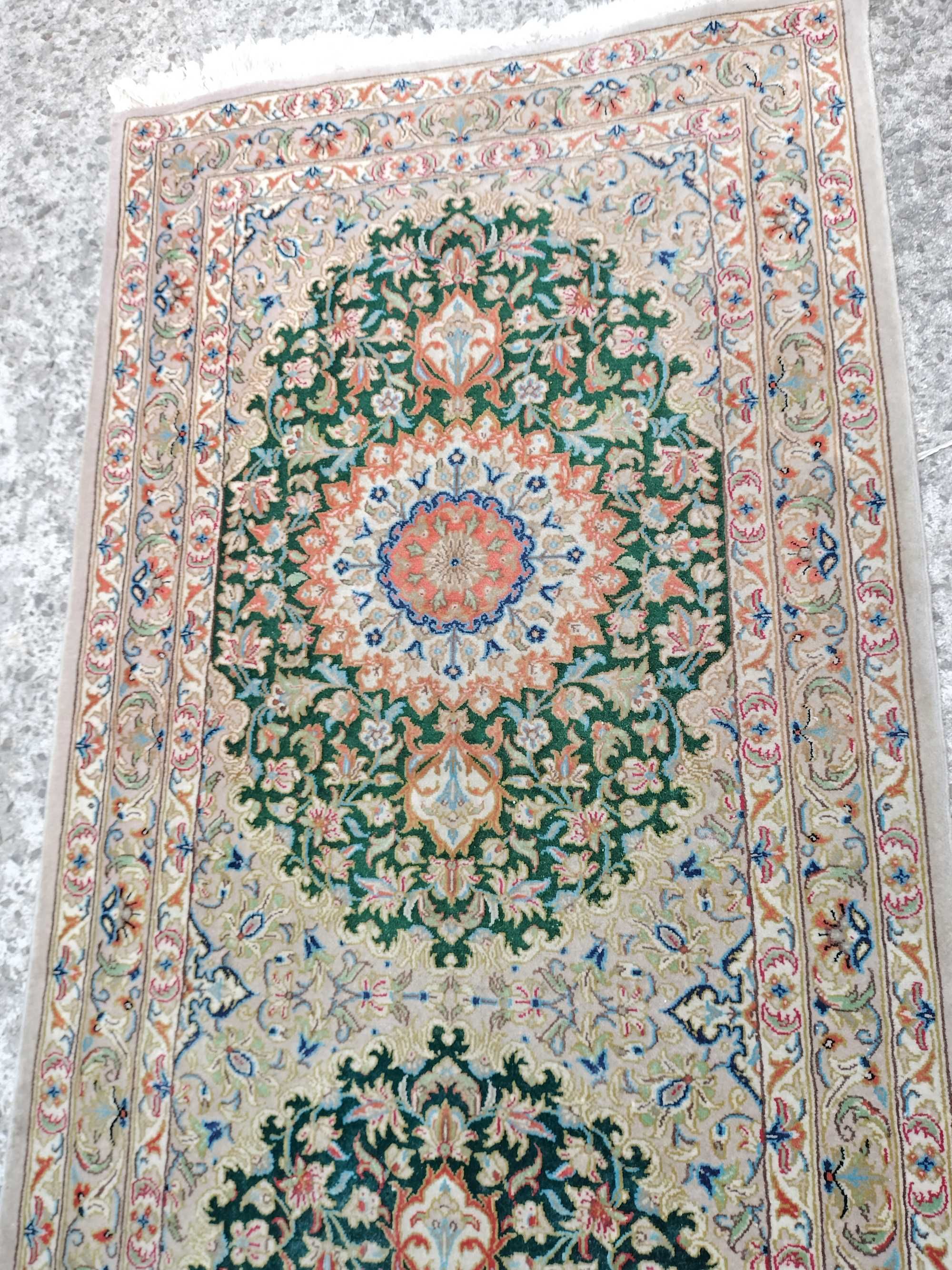 dywan chodnik perski 205 x 72 wełna+jedwab
