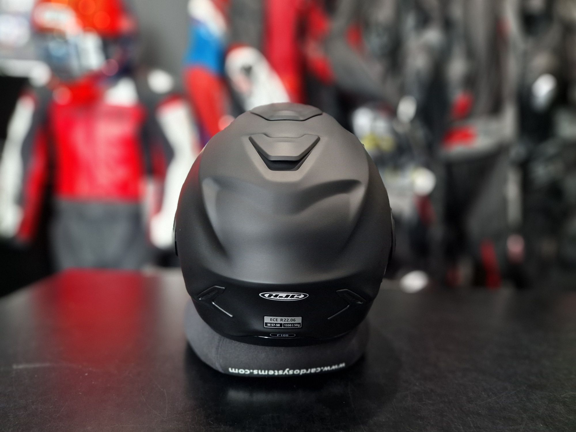 MotoSzafa Kask HJC F100 SOLID SEMI FLAT BLACK !gratisy/raty!