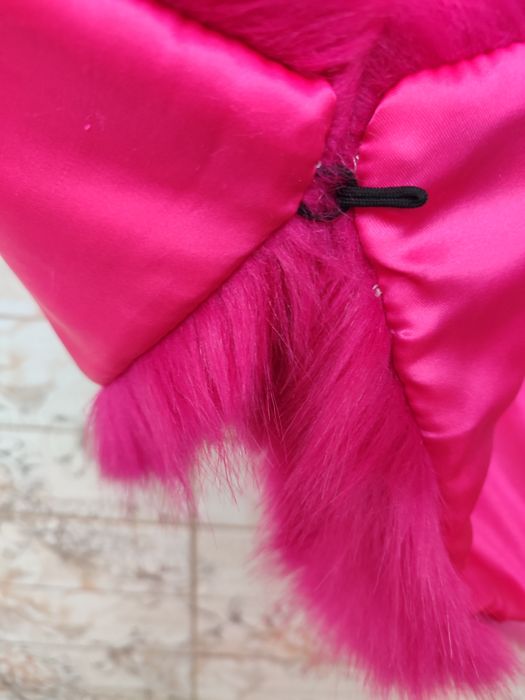 Яскрава хутряна накидка/комір Primark (колір фуксія)