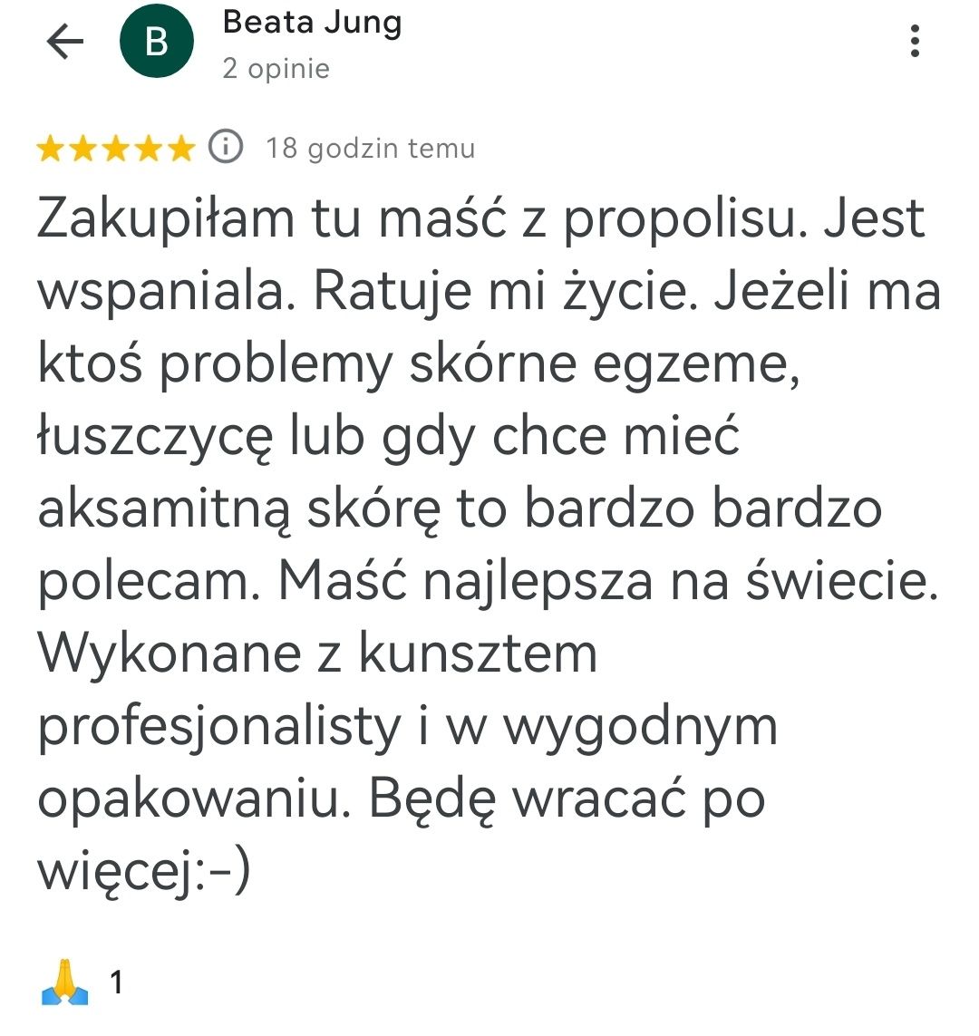 Maść propolisowa 20g 40%