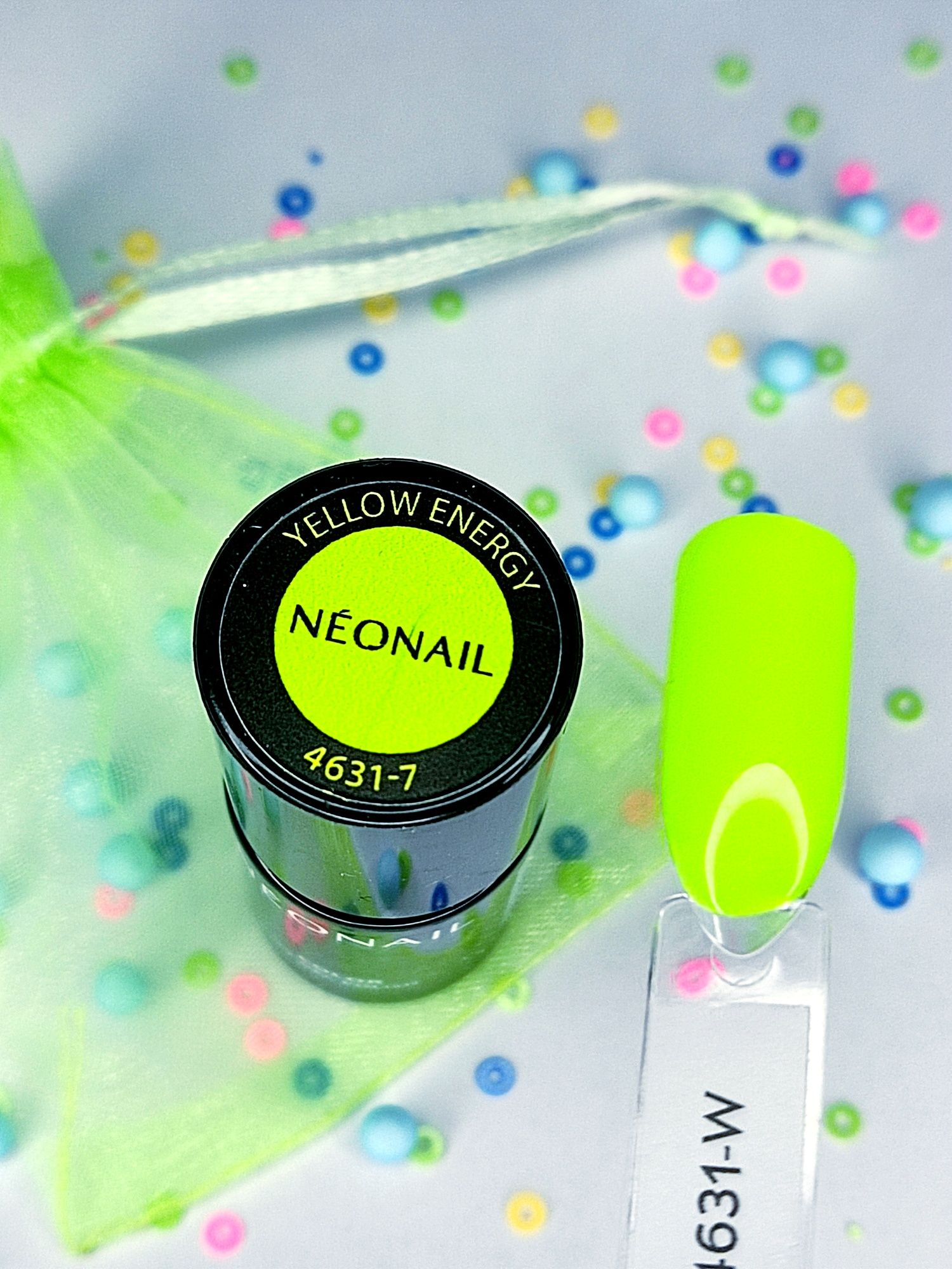 Nowy lakier hybrydowy neonail yellow energy 4631-7 mani pielęgnacja