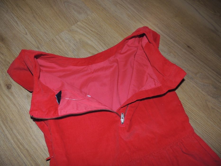 Платье нарядное плаття 8-10р. gap вельветовое вельветове красное