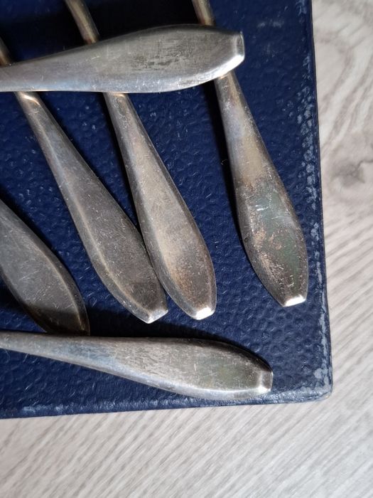 Posrebrzane łyżeczki Jubiler PRL 10,7cm