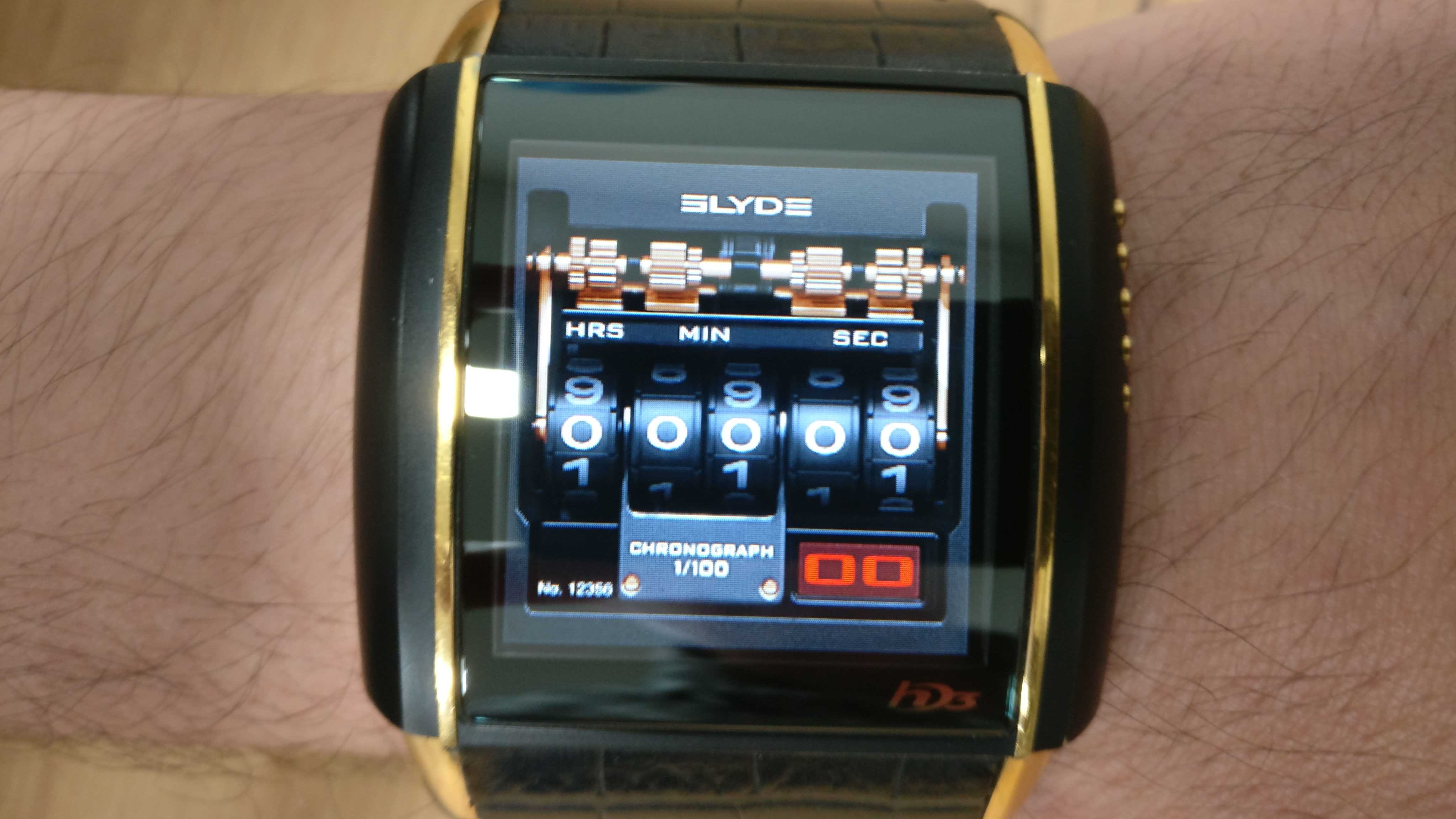 Мужские часы швейцарские HD3 Slyde Black & Rose Gold б/у