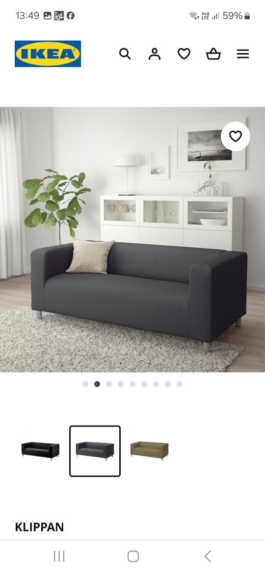 Sofa 2 osobowa Ikea