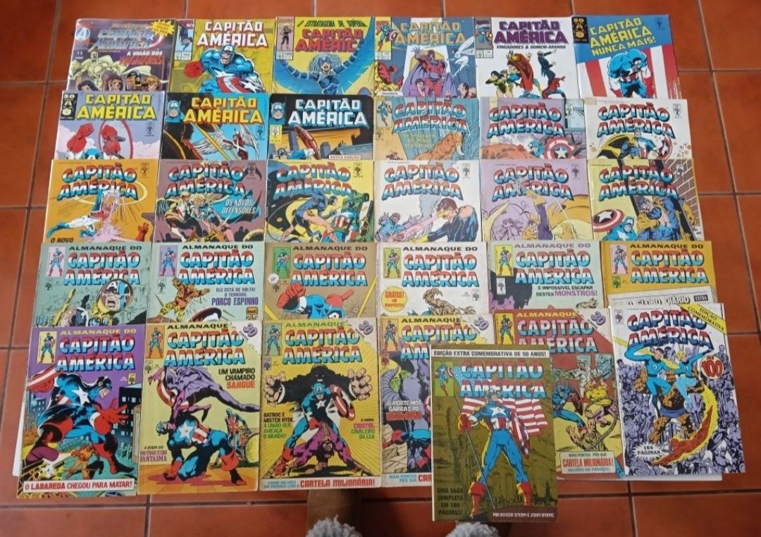 71 Livros de Hulk, Capitão América, Wolverine e X-Men da Abril