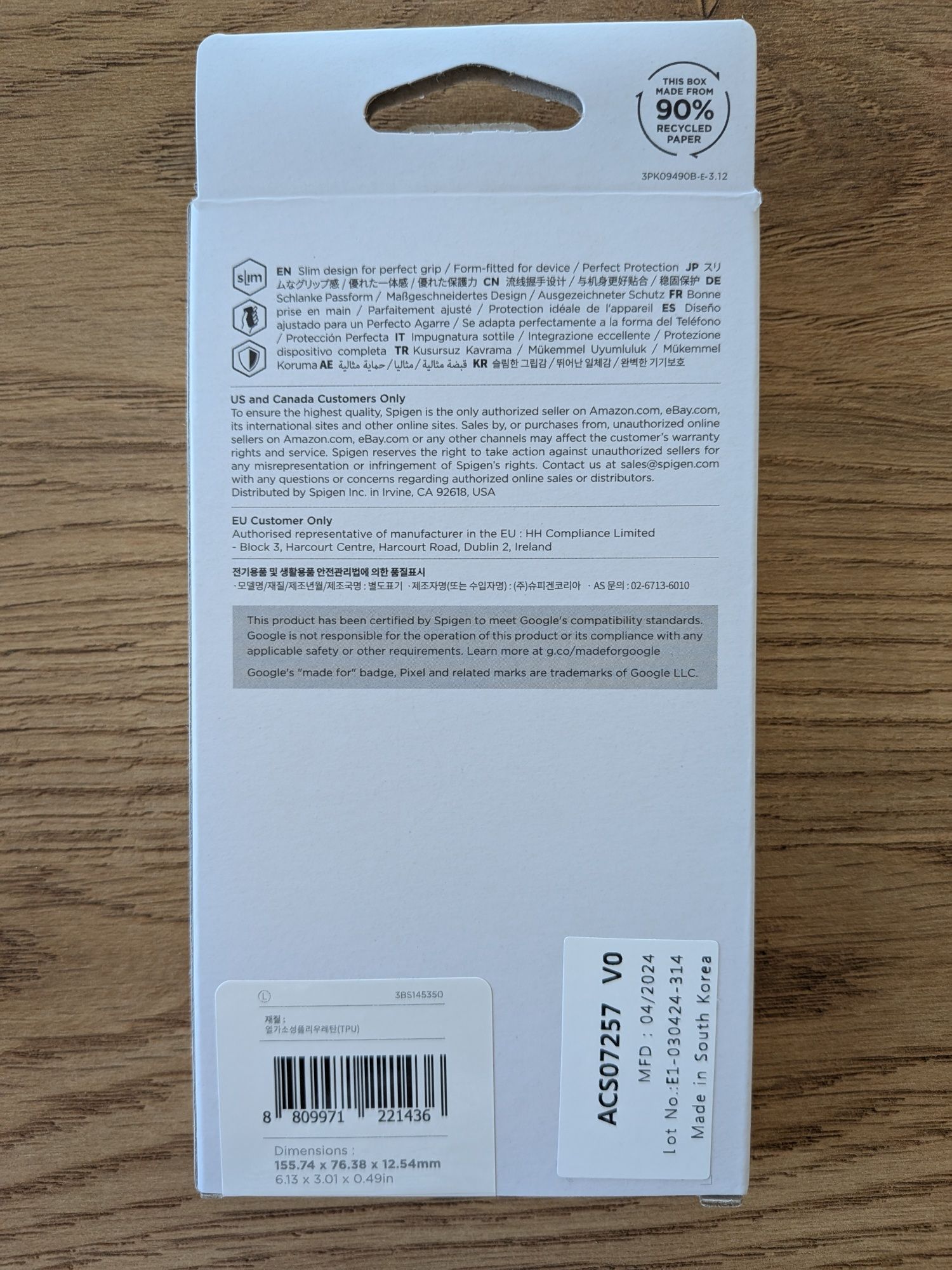 Pixel 8a case etui Spigen Liquid Air