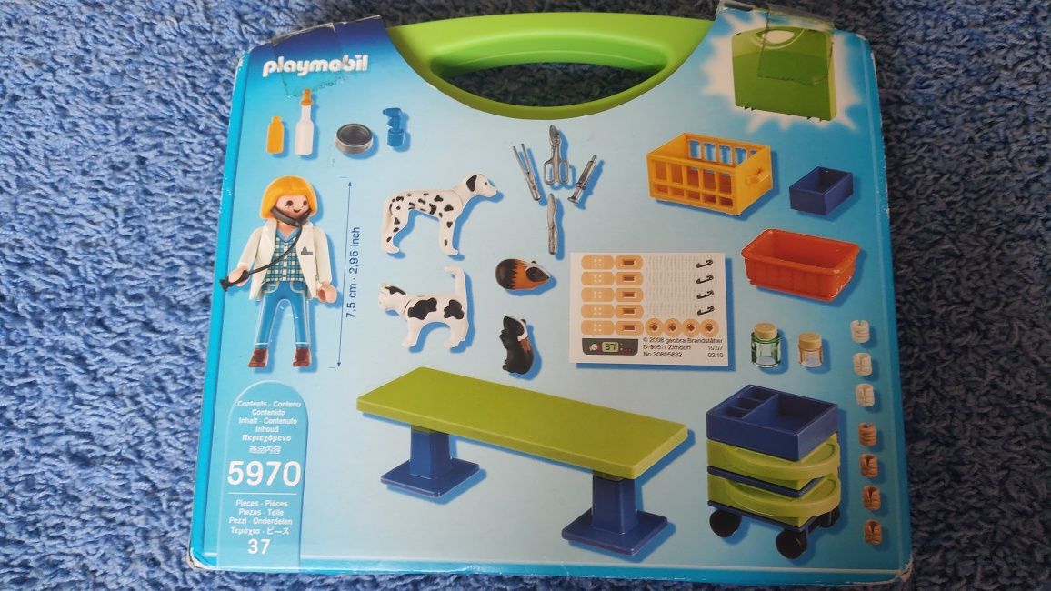 Zestaw kliniki weterynaryjnej z futerałem # 5970 playmobile