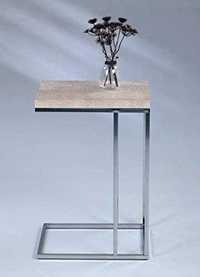 Stolik boczny, Metall chrom, 38 x 43 x 62,5 cm HomeTrends4You