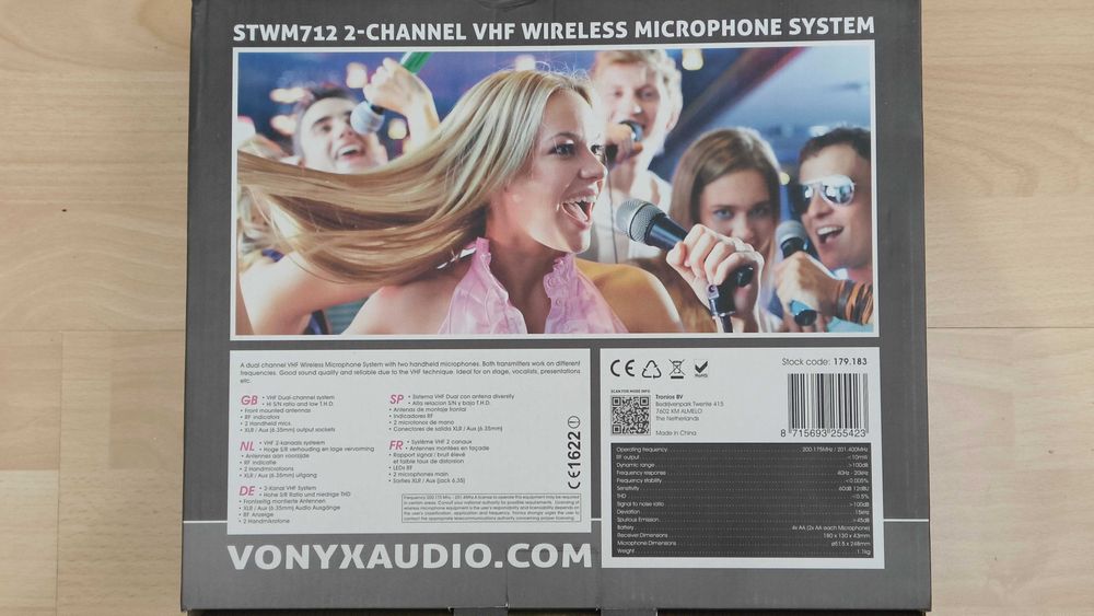 Vonyx STWM712 2x mikrofon bezprzewodowy