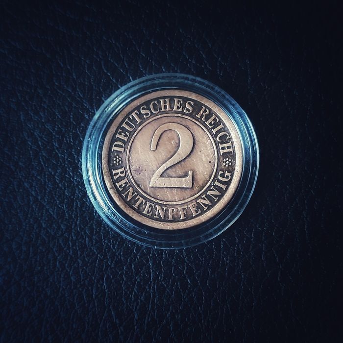 2 Rentenfenning z 1924 roku (A) - Imperium Weimarskie