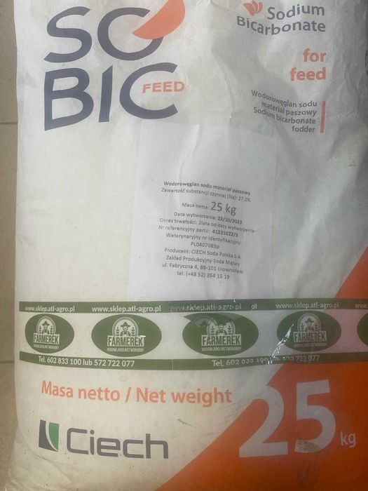 Nowa cena Kwaśny węglan sodu Ciech / 1000kg/ wysyłka/