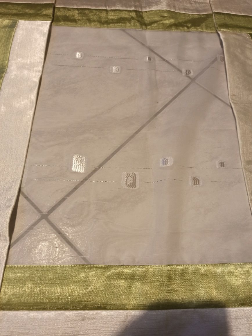 Firany panel zieleń 3 części
