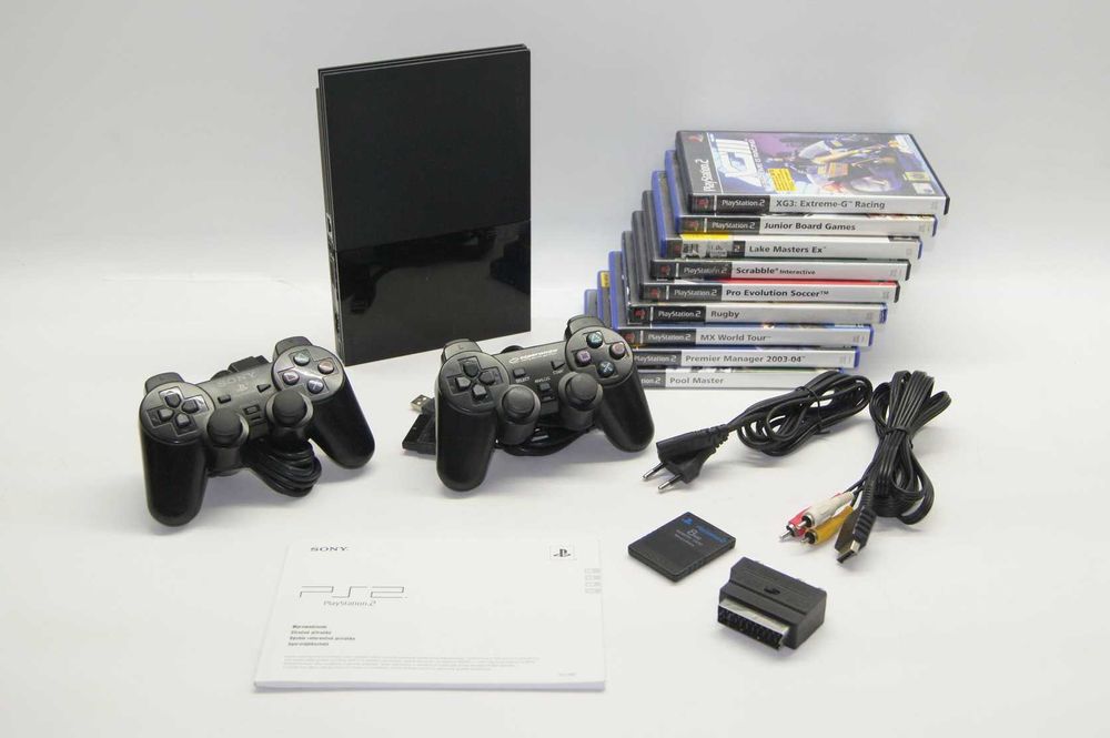 SONY Playstation 2 slim SCPH-90004/ zestaw dla pasjonata gier retro