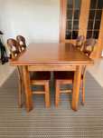 Mesa de refeição extensível + 6 cadeiras