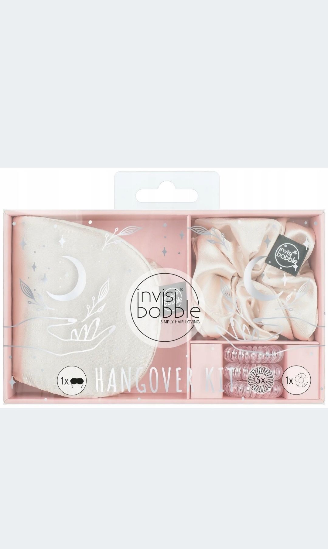 Invisibobble HANGOVER KIT Zestaw Z Opaską na Oczy z maską do spania gu