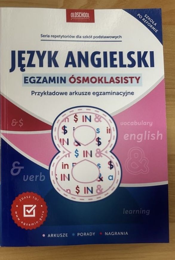 Nowe arkusze - egzamin ósmoklasisty (angielski)