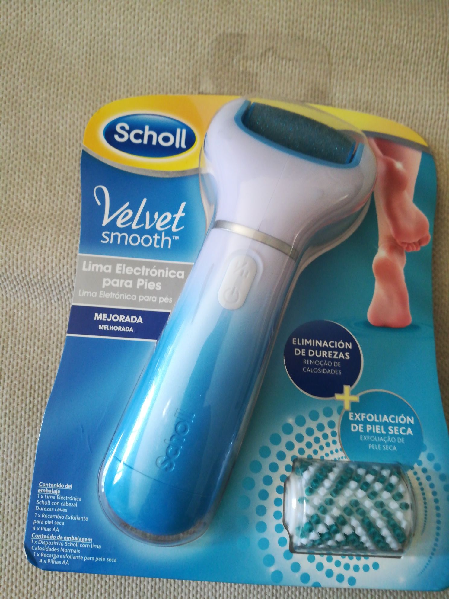 Lima electrónica scholl p/unhas/ pés, NOVAS