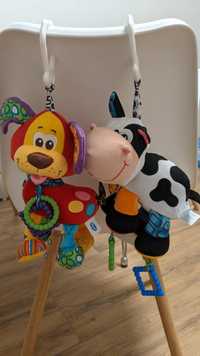 Іграшки для малюків Playgro (підвіски, цуценя/корова).