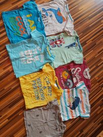 Bluzki koszulki z krótkim rękawem 74-80 różne marki
