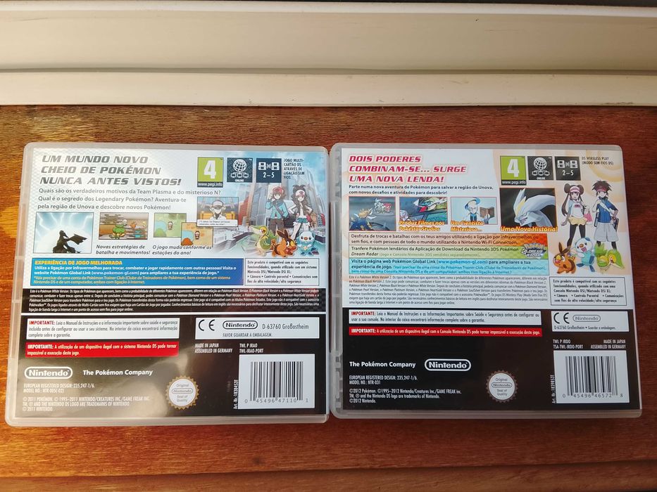 Pokémon White e White 2 (bom estado)(RESERVADO)